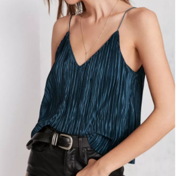 Silence + Noise Baby Pleat Slip Cami Top - Picture 1 of 6